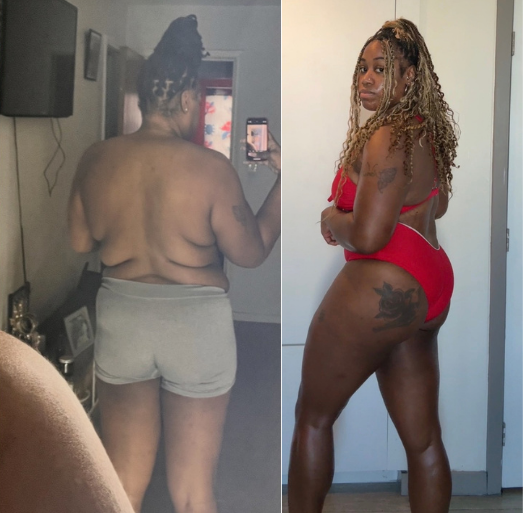 Coach Von's own before and after transformation